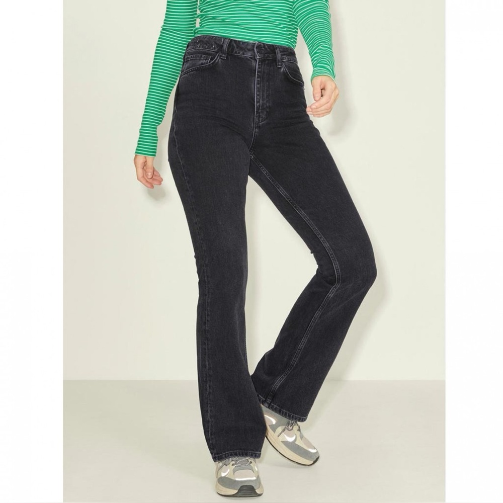 JJXX Black Bootcut High Waist Jeans Women 25 W25 L30 Stretch Denim Minimalist‎